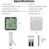 VIVOSUN Bluetooth Hygrometer Thermometer VPD Temp Humidity Meter w/ Sensor