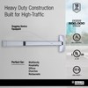 Brinks Commercial Rim Panic Exit Device, Aluminum - Durable Panic
