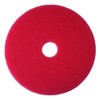 3M Buffer Floor Pad 5100, Red, 16", Removes Soil, Scratches,