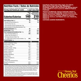 Honey Nut Cheerios Heart Healthy Breakfast Cereal, Gluten Free Cereal With Whole Grain Oats, Value Bag, 32 oz