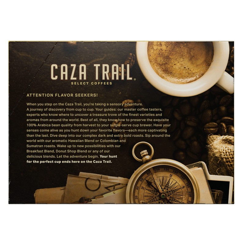 Caza Trail Coffee Pods, Decaf Breakfast Blend, Single Serve (Pack