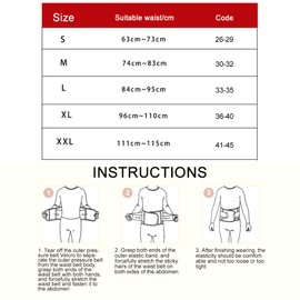 Wopohy Magnetic Therapy Belt, Adjustable Magnetic Therapy Lumbar Belt, Self-Heating Back Support Belt for Lower Back, Lumbar Belt, Gifts for Family Parents