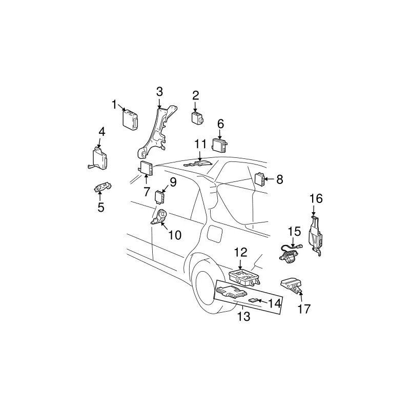 Toyota NEW OEM 2004 - 2006 LEXUS LS430 BackUp Rear