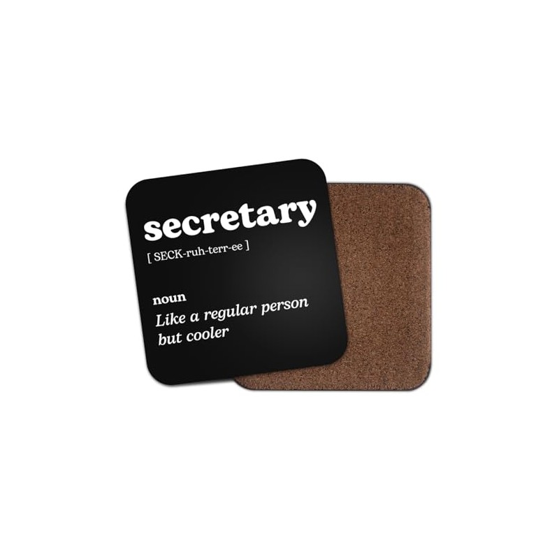 Secretary Square Coaster - Office Work New Job Dictionary Regular