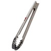 Prep Solutions 12 Inch Stainless Steel, One-Handed Locking Tongs