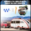 INFINAUTO Powered 3-to-2 Wire Splice-in Trailer Tail Light Converter, Vehicle