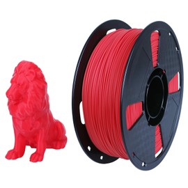 CC3D PLA Max Glory Red PLA Filament 1.75 mm 3D Printer Filament 1KG 2.2LBS Spool 3D Printing Material PLA Pro Plus Filament USA Flag Red Color PLA + Filament
