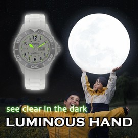 findtime Kids Watch Boys Watch for Kids Boys Watches for 11-15 years olds Childrens Watch Girls Watch Kids Watches for Girls Watches for 11-15 years olds, White