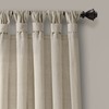 Lush Decor Burlap Knotted Tab-Top Window Curtain Panel Pair, 45"W