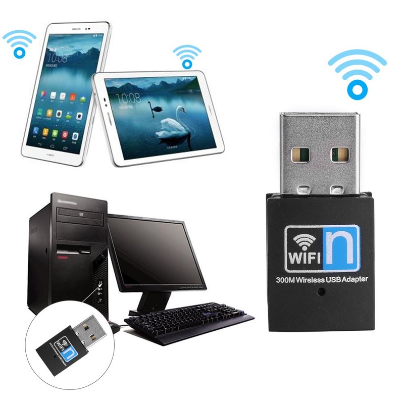 USB Wifi Adapter,300M Wireless Network Card Receiver,Mini WiFi Network Adapter