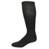 FootGalaxy Diabetic Socks, Men 12-15, Black, 3 Pair