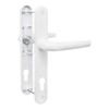 Bwintech UPVC Door Handle, White, 92mm Backset, 210mm Screw Spacing,