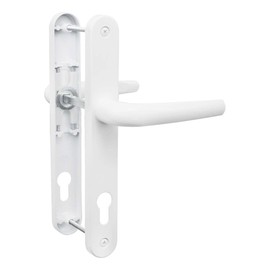 Bwintech UPVC Door Handle, White, 92mm Backset, 210mm Screw Spacing, 243mm Back Plate. High Quality Spring System. Suitable for all UPVC Front Doors, Patio Doors