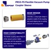 SURPOUF PR53-FS Flexible Vacuum Pump Coupler Sleeve, Flexible Drive Section,Yellow
