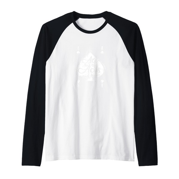 Ace of Aces Card Game Raglan Baseball Tee