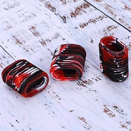 Bnineteenteam 5pcs Reel Handle Cover, Baitcaster Knob Covers Fishing Reel Grip Non-Slip Ergonomic Cover Knobs Multicolor Optional (red Black)