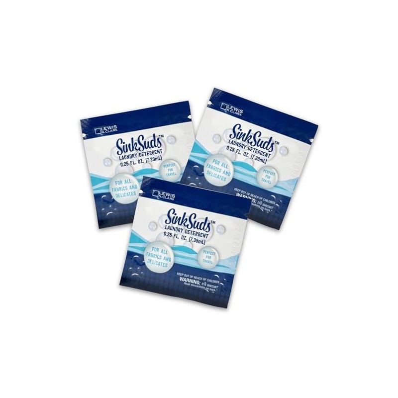 SinkSuds Laundry Detergent Travel Size Liquid Soap TSA Compliant Safe