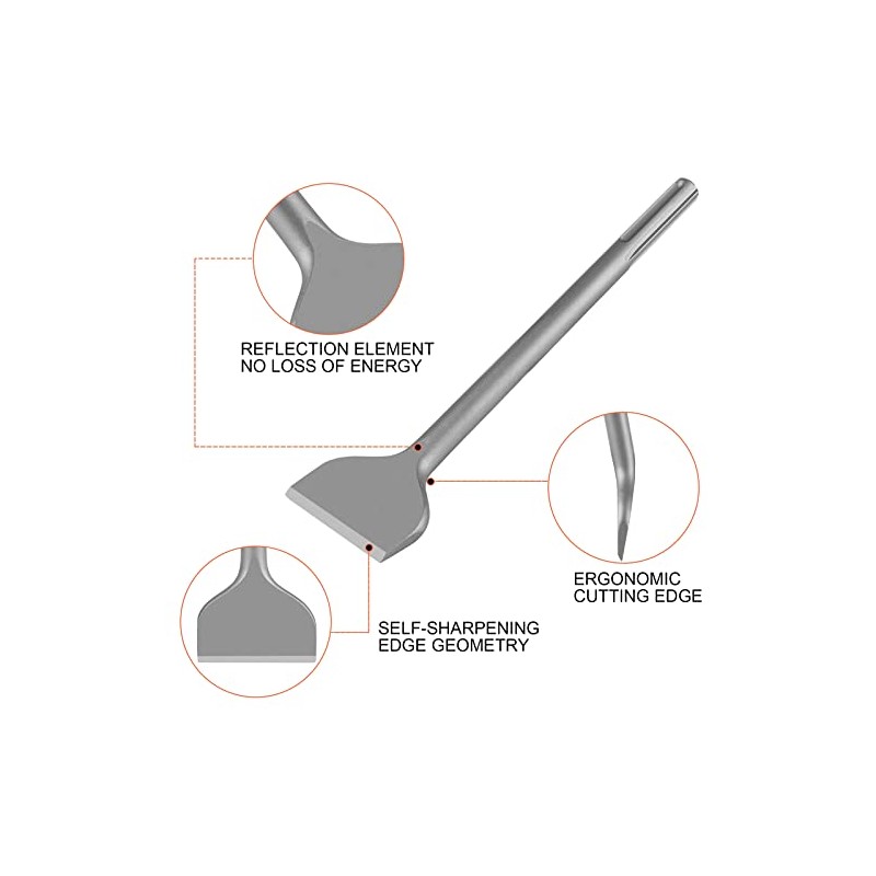 Firecore Cincel SDS MAX para baldosas 300 mm x 80