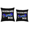 Hoverboard Boy Hover Electric Scooter Balance Board Skater Throw Pillow
