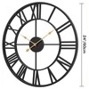 Evursua 24 inch Thicken & Heavy Large Metal Wall Clocks
