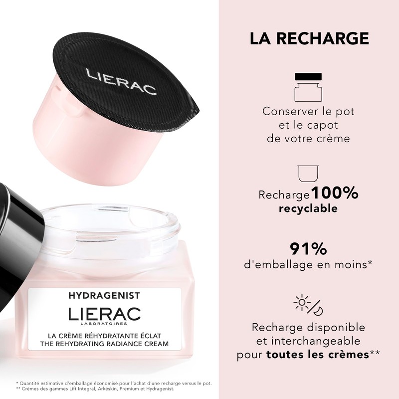 Lierac Hydragenist Moisturising Moisturising Refill for Normal to Dry Skin