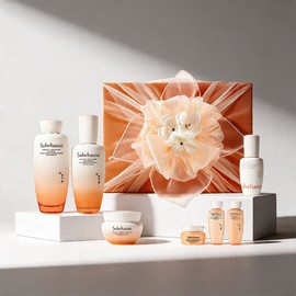 Sulwhasoo essential elasticity 3 types wrapping cloth gift set skin lotion Jaum 2 types + elasticity cream mother / 설화수 에센셜 탄력 3종 보자기 기획 포장 선물 세트 스킨 로션 자음 2종+탄력크림 어머님