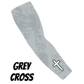 Cross Arm Sleeve Baseball Football Basketball - Color: Grey, Size: Medium
