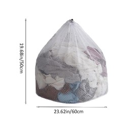 1piece Mesh Laundry Bags Extra Large Mesh Laundry Bag with Drawstring Washing Machine Mesh Wash Bags for Delicates Clothes,Bed Linen,Toys etc.(19.68x23.62inch/50 * 60cm)