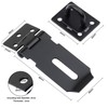 WiMas 2 x 3 Inch Heavy Duty Padlock, Safety Hasp,