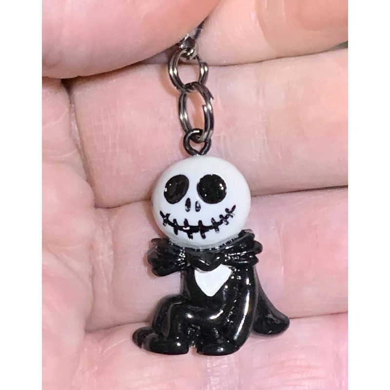 Jack Skellington Nightmare Before Christmas Charm Zipper Pull & Keychain