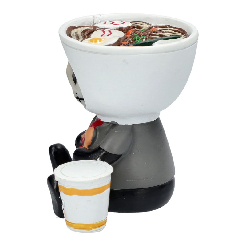 Furrybones 'Ramon' Figurine - Whimsical Skeleton with Ramen Bowl, Hand