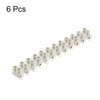 sourcing map Terminal Block 12 Positions 380V 5A Dual Row