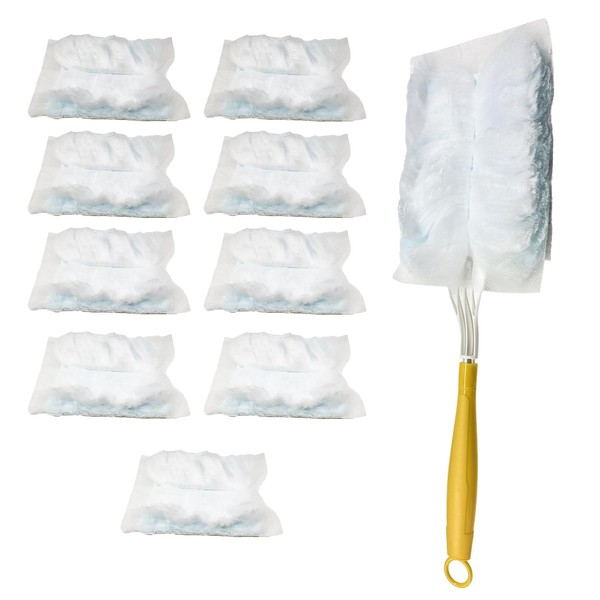 FSTURIOS 10PCS Disposable Duster Refills, Heavy Duty Static Feather Duster