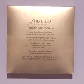 Shiseido Future Solution LX 5pc Travel Set Kit Foam Softener Eye Lip Cream SPF30