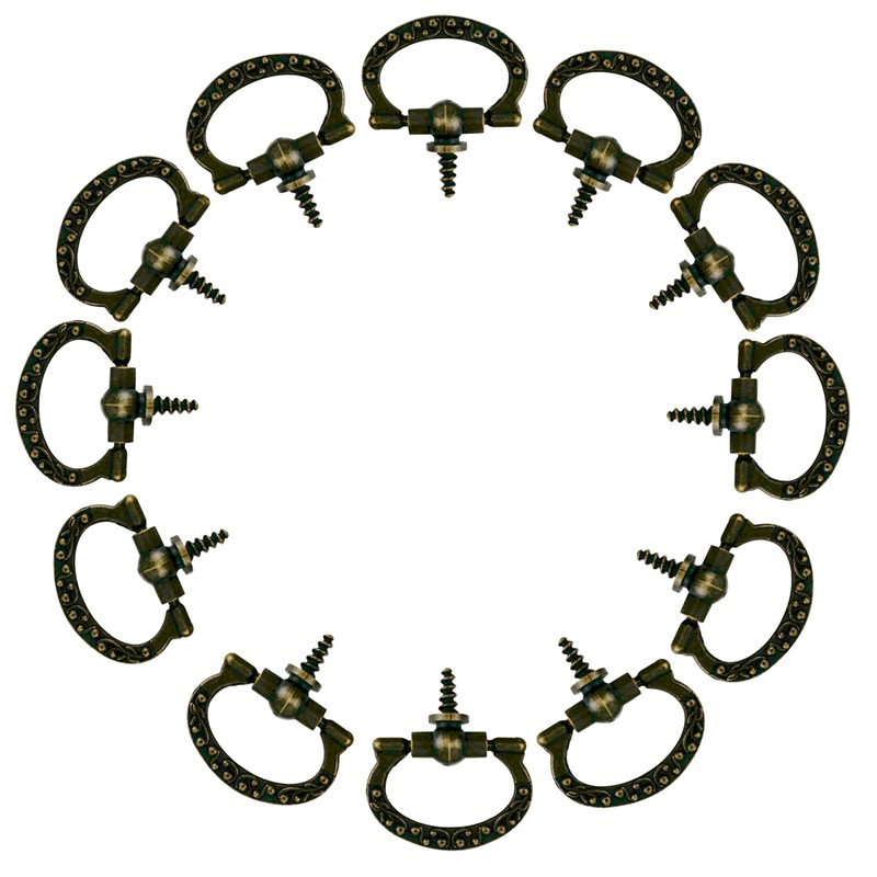 National Artcraft® 7/8" x 1" Antique Brass Ring-Style Screw-in Picture