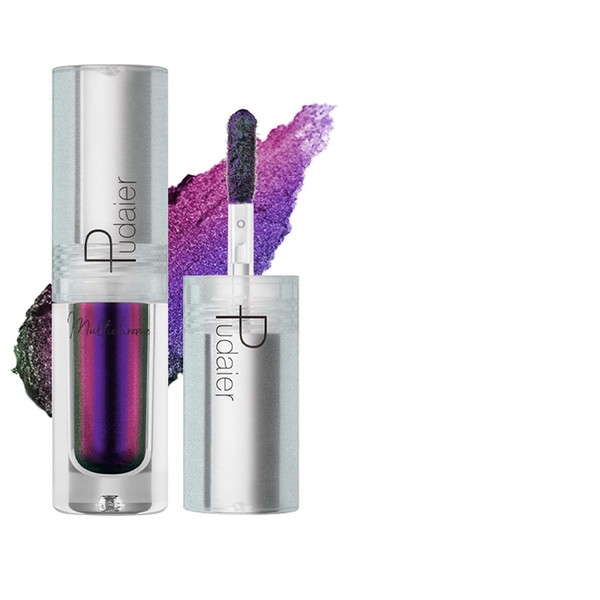 Liquid Chameleon Eyeshadow, Green Glitter Shimmering Eyeshadow, Double Colour Eyeshadow