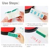 Sourcingmap Rubber Head Large Number Stamps, Detachable 0-9 Digits Arabic