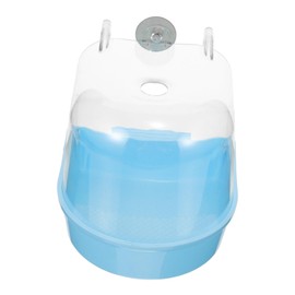 BESPORTBLE Pet Bird Bath Box Hanging Bathing Tub for Parrots Birds Easy to Clean Leak Design Space-Saving Cage Accessory for Daily Grooming