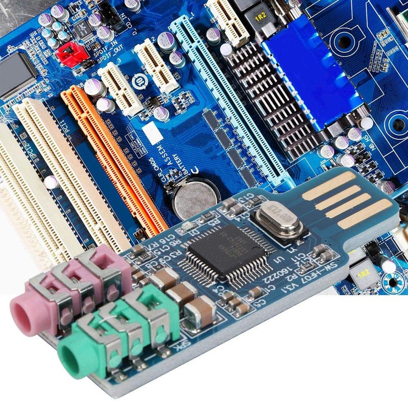 Sound Card, USB Drive Sound Card CM108 External Audio Adapter