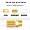 TAILONZ PNEUMATIC Brass Hexagon Socket Fitting for Connections, 1/4 inch