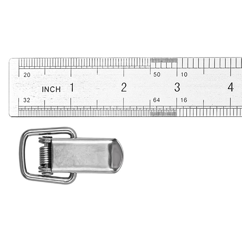 Stainless Steel Spring Loaded Toggle Latch Silver Catch Hasp Clamp