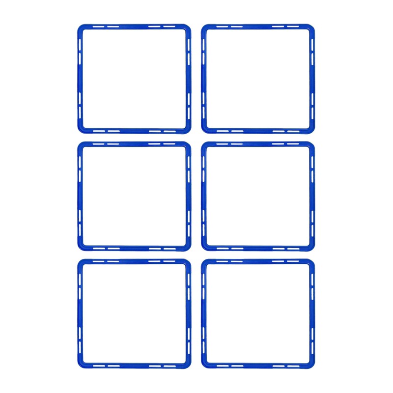 Cawila Academy Square Coordination Square, Set of 6, Yellow, One