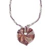 Venetiaurum - Halskette für Damen mit Herzanhänger aus Original Muranoglas