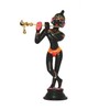 Vrindavan Shopi Brass Ashta Dhatu Lord Krishna Idol (Black, 4