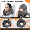 Vzpeun Vzpeun Travel Pillow - Hooded Neck Pillow Airplane, Memory