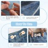 6 Pairs Daisy Waist Buttons for Tighten Pants, Jeans Tighten