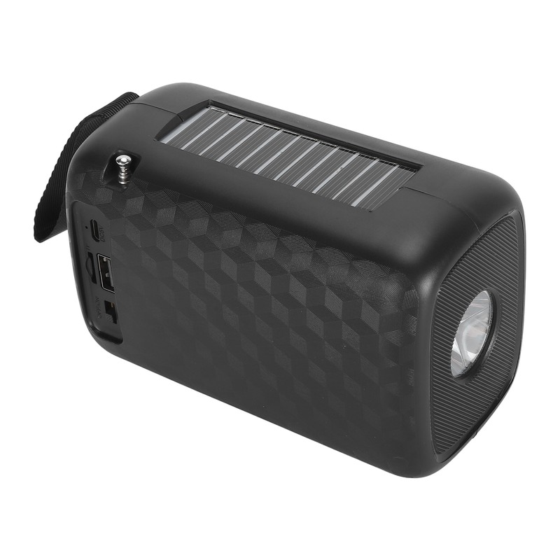 Portable Solar FM Radio Support USB Memory Card AUX Input