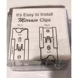 Mirraco Set of 4 Mirror Hanging Clips Made in USA