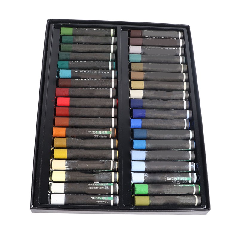 Oil Pastel Set Professional 36 Colors High Pigment Vibrant Soft