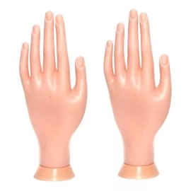 BELLALEXA STORE 2 Mano De Practica  Para  Uñas Nails 2 Piezas